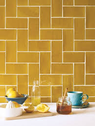 Kitchen Wall Tiles Yellow Tile