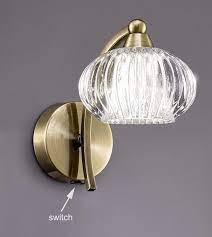 Elegant 1 Lamp Single Switched Wall