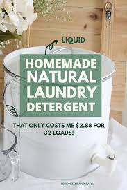 easy homemade natural laundry detergent