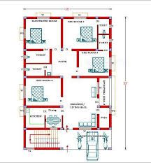 35 X 53 East Facing 4 Bhk House Plan As