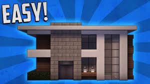 We are going to make a large minecraft house, all you need is a world in creative, or if you manage to get very much concrete white blocks. Minecraft How To Build A Small Modern House Tutorial 6 Minecraft Small Modern House Minecraft Modern Small Modern Home