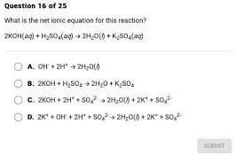 Net Ionic Equation For This Reaction