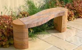 marble antique stone garden bench