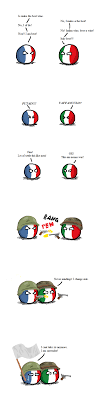 If the meme does not appear in the top upvoted in any category (all time, year, month or week), that meme may only be reposted after 3 months from initial time of posting. Italy Vs France Polandball Know Your Meme
