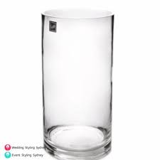 Clear Cylinder Vase 20cm Wedding