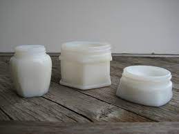 Cosmetic Jars Milk Glass Jar