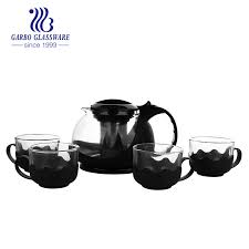 1200ml Glass Tea Pot With Small Tea Cup