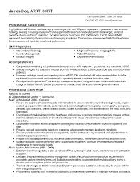 X Ray Technician Resume Format Resume Format Resume