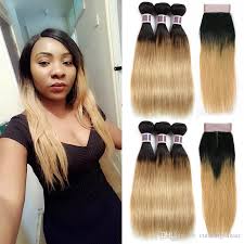 Time to visit your hair. 2020 Ombre Honey Blonde Straight Human Hair Bundles With Closure Dark Roots Blonde Hair 1b 27 Peruvian Wholesale Virgin Remy Hair Weaving 10 26 From Cutevirginhair 72 74 Dhgate Com