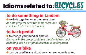 english voary for cycling learn