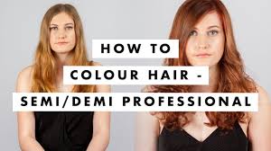 your hair with semi permanent hair dye