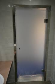 Bathroom Door Frosted Glass Picture