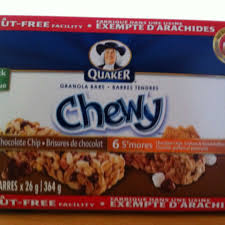 quaker chewy chocolate chip granola bar