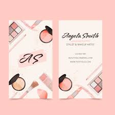 makeup business card free on