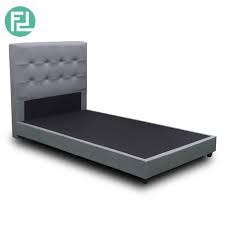 fabric divan bed grey