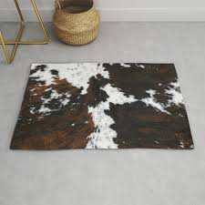 luxury cow hide skin print rug