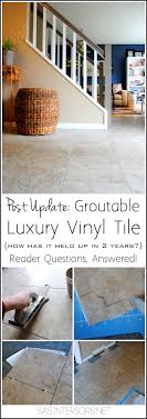 groutable luxury vinyl tile floor an