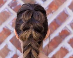 صورة Fishtail braid hairstyle for girls