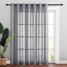 Semi Sheer Privacy Linen Curtains