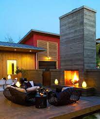 47 Unique Outdoor Fireplace Design Ideas