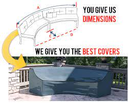 Outdoor Curved Sofas Covers Custom Made