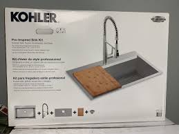 wide pro inspired kitchen sink kit