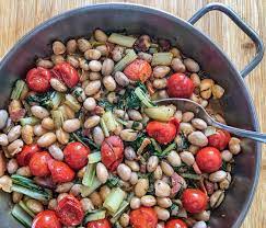 borlotti beans with tomatoes and