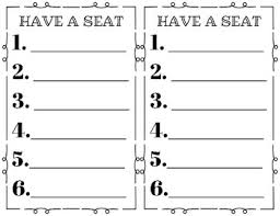 Desk Top Seating Chart By Fifth Grade With Mrs Bulling Tpt