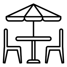 Icon Of Patio Furniture Or Garden Table