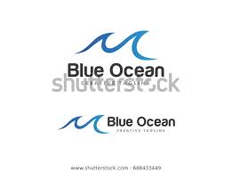 Ocean Wave Logo Template Vector Stock Vector Royalty Free