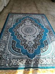 traditional blue designer silk carpets