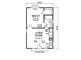 395 sq ft cote house plan
