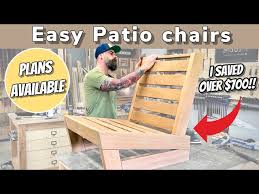 Wooden Patio Chair Build I Saved 700