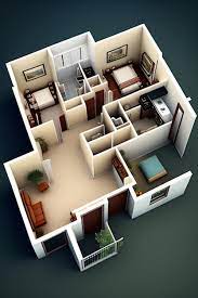 3d Small House Floor Plan Design