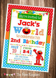 Elmo Invitations Printable Elmo Invitations Elmos World