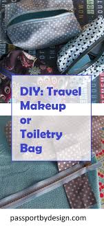 diy travel makeup or toiletry bag