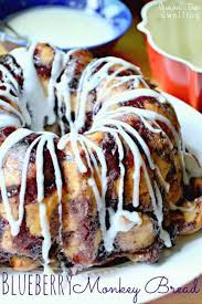 Add the cinnamon and sugar coated biscuit pieces to the bundt pan. Blueberry Monkey Bread Lemon Tree Dwelling