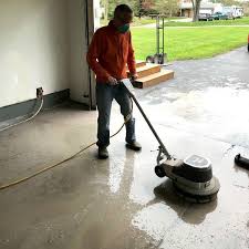 how to renew a pitted garage floor with