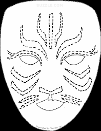 tiger face painting template png image