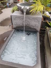 Rectangular Pond With Flowing Bowl