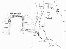 map of the gulf of thailand showing