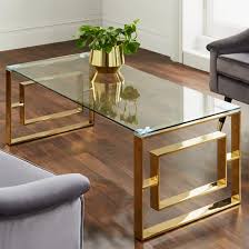 Solana Clear Glass Coffee Table With