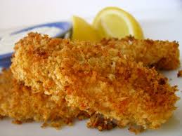 crispy crunchy baked fish sticks w