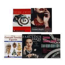 group of costume jewelry books lot