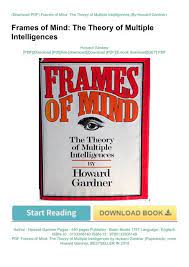 pdf frames of mind the theory of