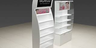 makeup display shelf showcase is made