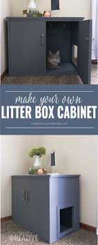 diy litter box cabinet domestically