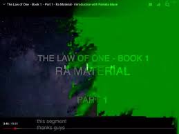 The law of one series (books 1 to 4) need to be read as a whole in order to understand all of the ra information. Law Of One Is Honestly Interesting The Law Of One Book 1 Part 1 Ra Material Introduction With Pamela Mace The Law Ra Be Pa This Segment