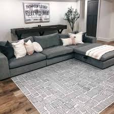 modern grey couch with white and black