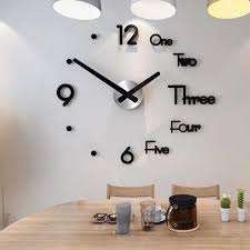 wall clocks 3d modern clock sticker